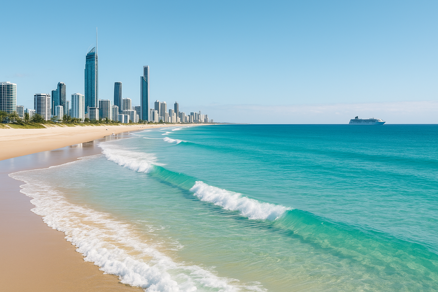 Stadt und Strand kombinieren